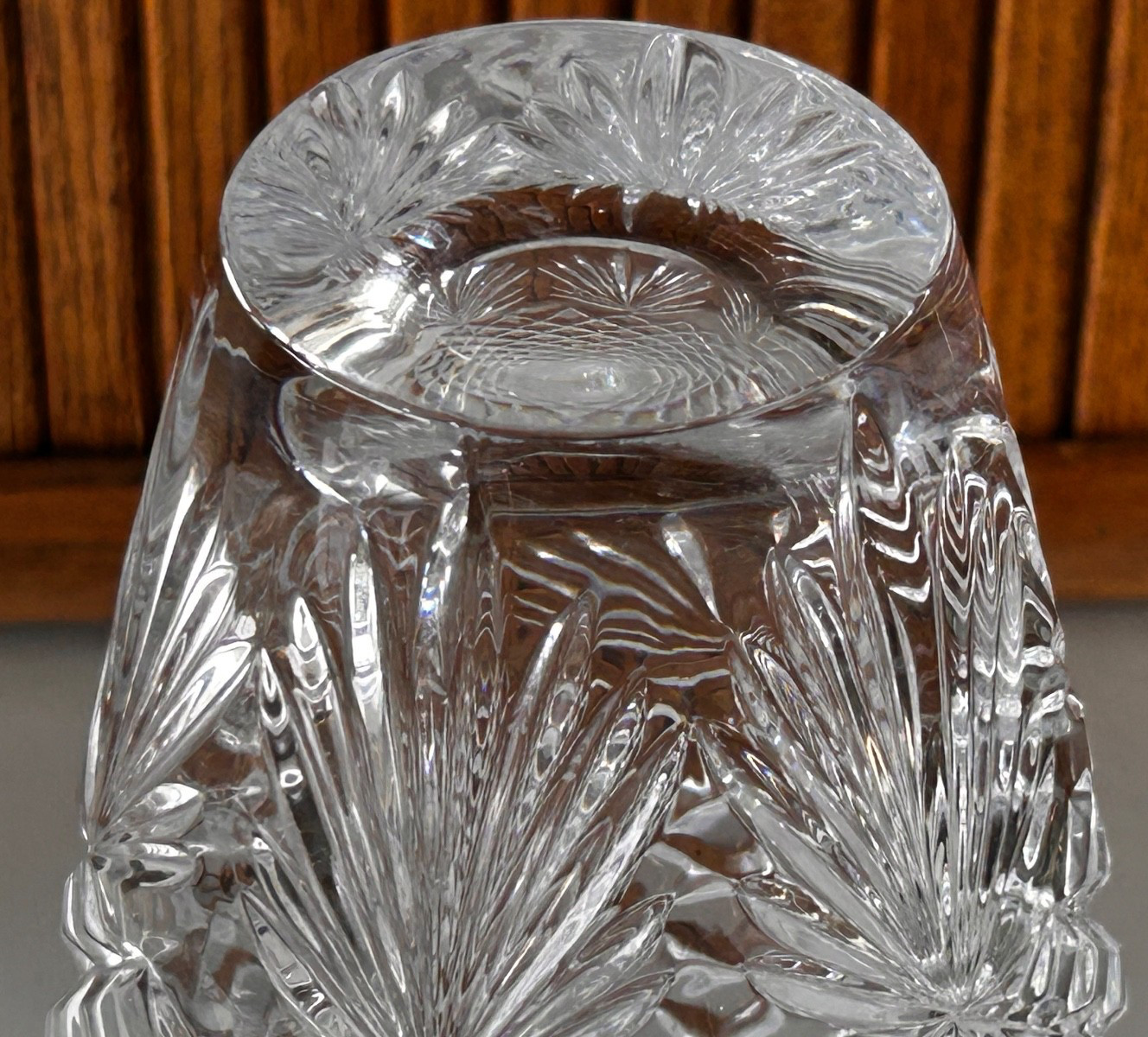 Vintage Shannon by Godinger ‘Mayfair’ 24% Lead Crystal Vase, 9 5/8″ Heavy EXC!