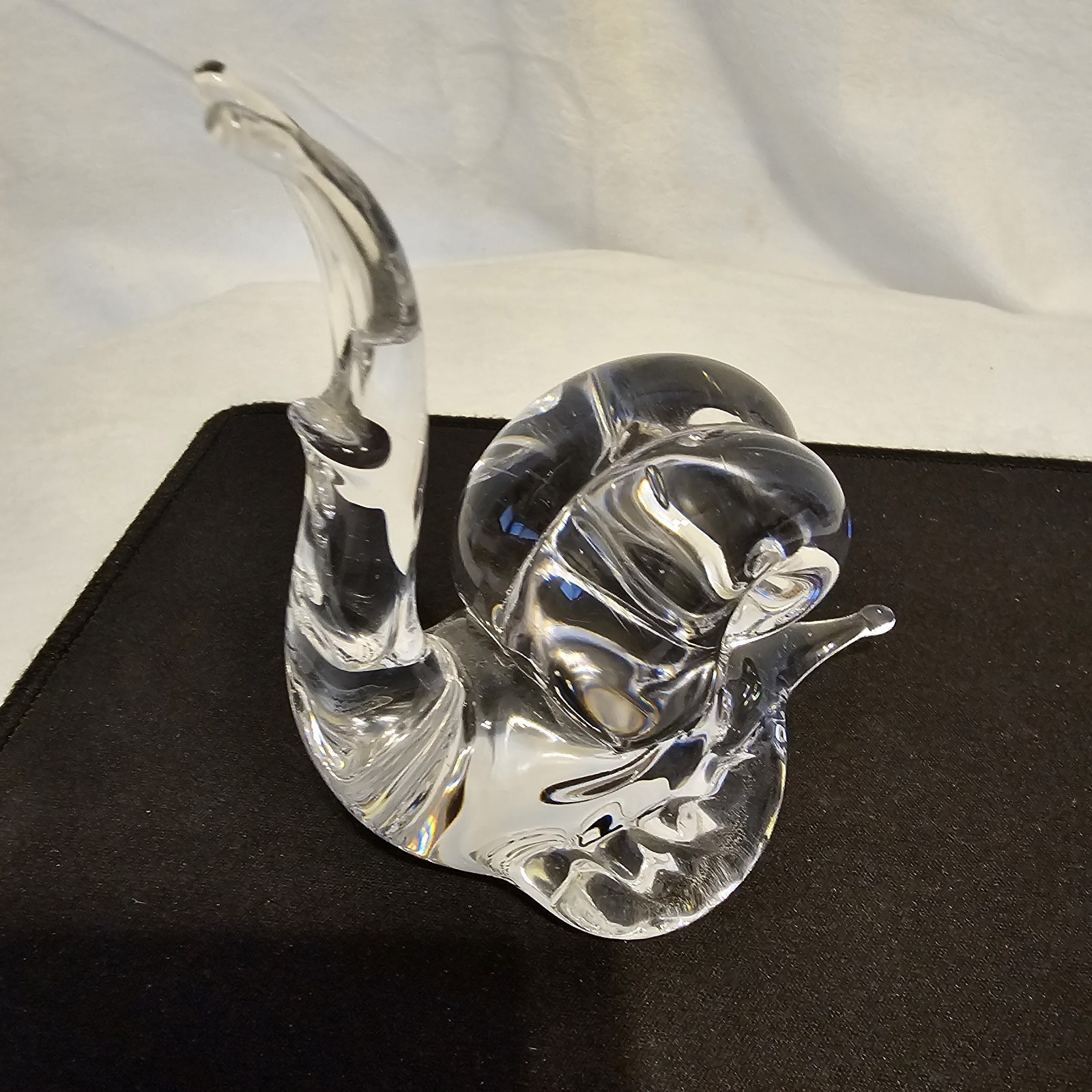 Murano Italy Glass Snail MCM V Nason And C Murano Sticker On Bottom 4×4.5×2.5in