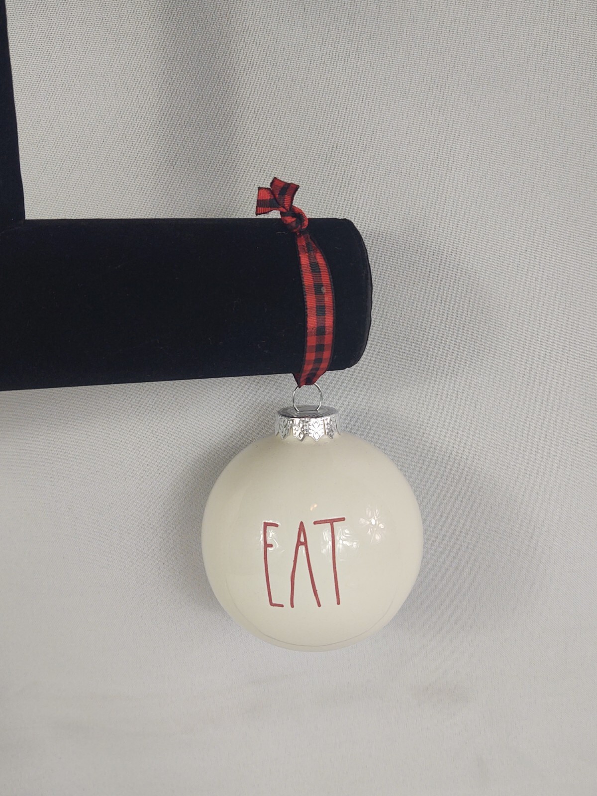Rae Dunn Artisan Collection By Magenta White Christmas Ornament EAT