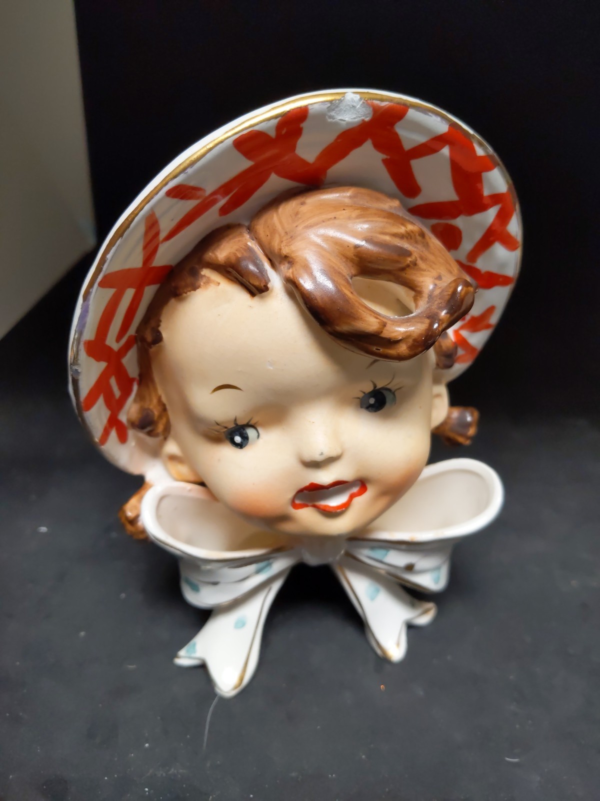 Vintage Little girl Head Vase -Napco 1H1936