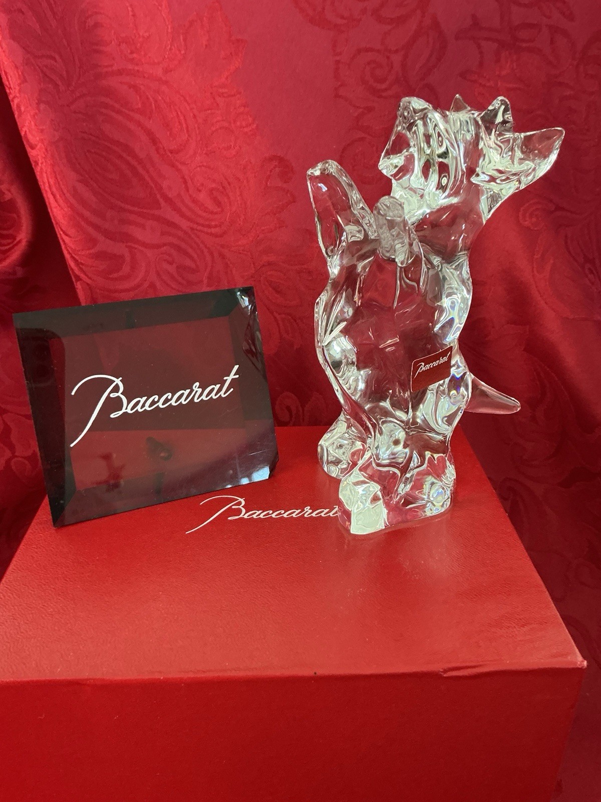 NIB FLAWLESS BACCARAT France Glass SCOTTIE TERRIER Crystal DOG PUPPY Figurine