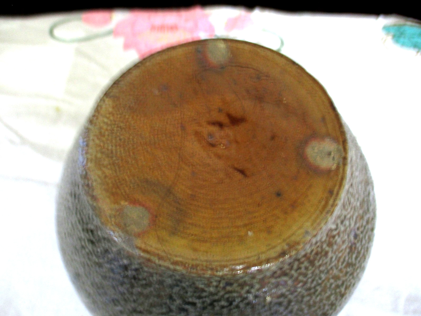 Antique Art Pottery Hand Crafted Blue & Grey Vase 8″