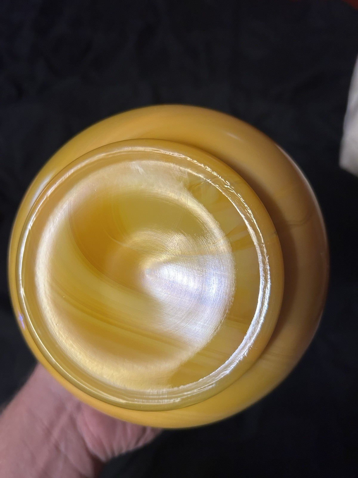L.E. Smith Glass Bittersweet Orange Swung Vase Mid Century Modern Decor ~18”