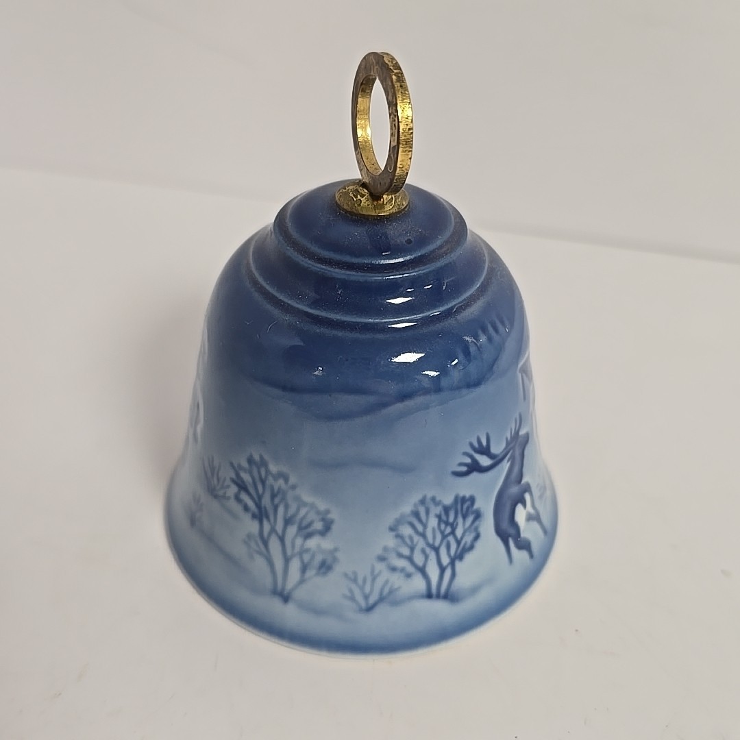 1980 Ceramic Christmas Bell Bing & Grondahl Number 9280 No Original Box