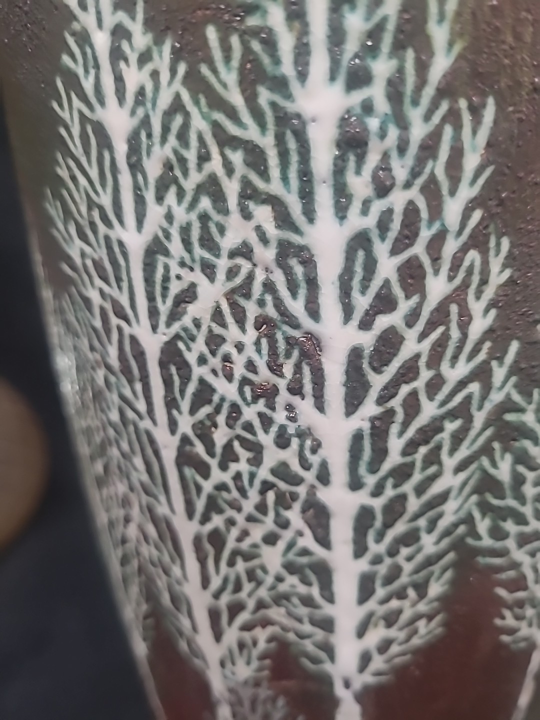 Studio Art Pottery Vase Tall Landscape Aspen Trees Tim Axtman 12 3/4″ #371