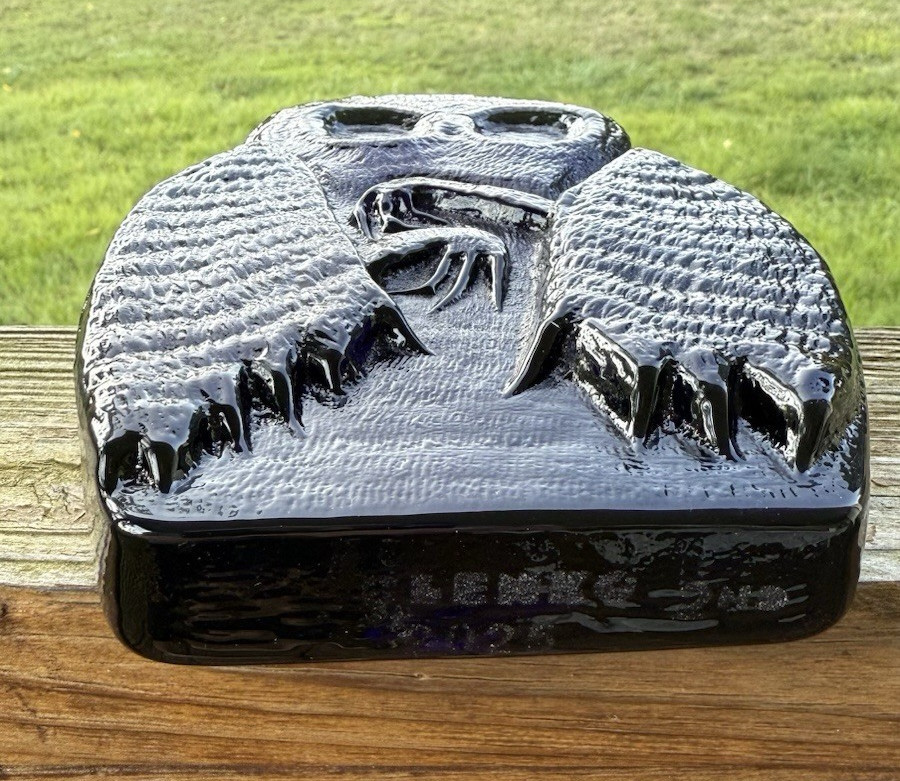 Blenko Glass Bookend 2423 – Mothman