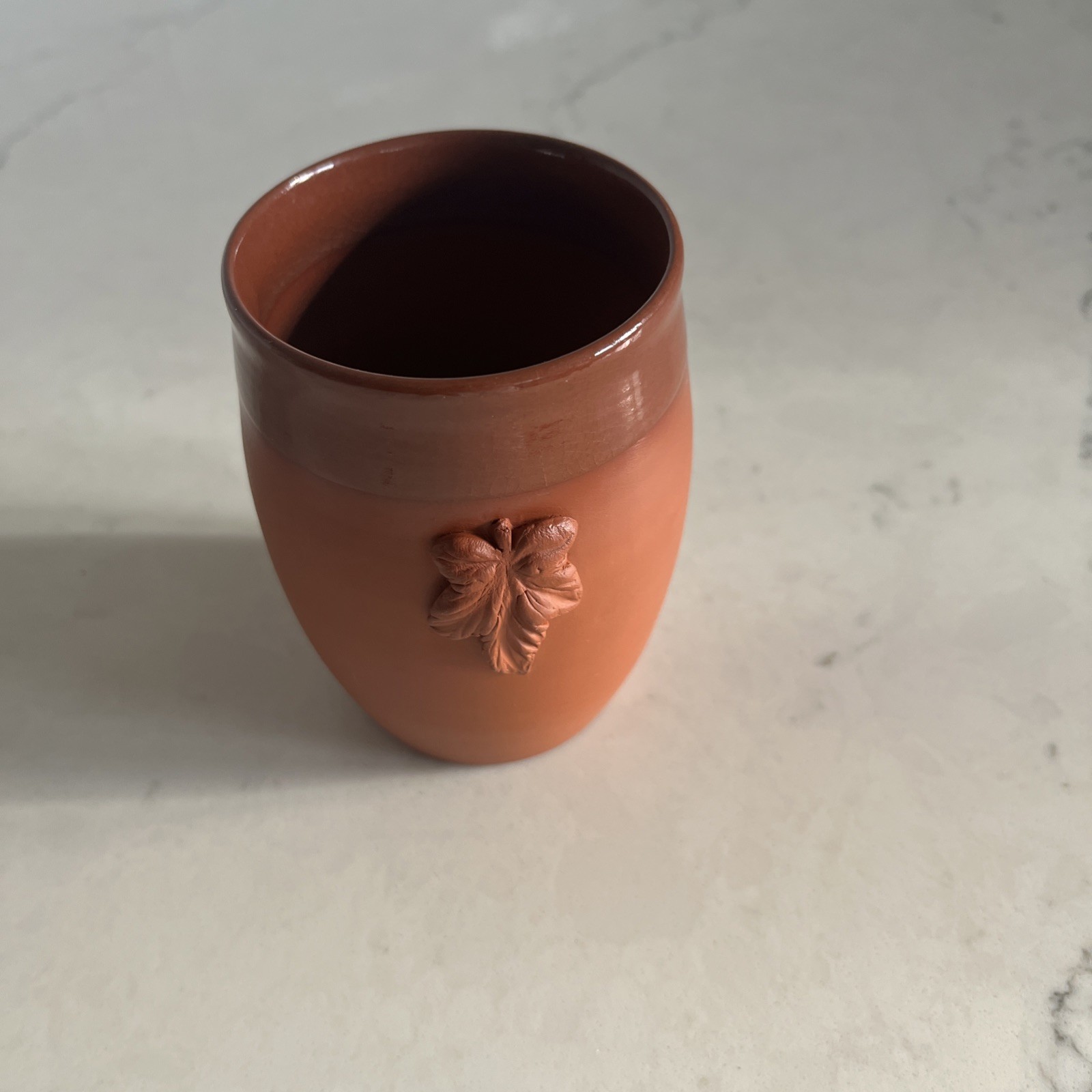 B Taylor Wine cup – leaf motif Jar Pottery