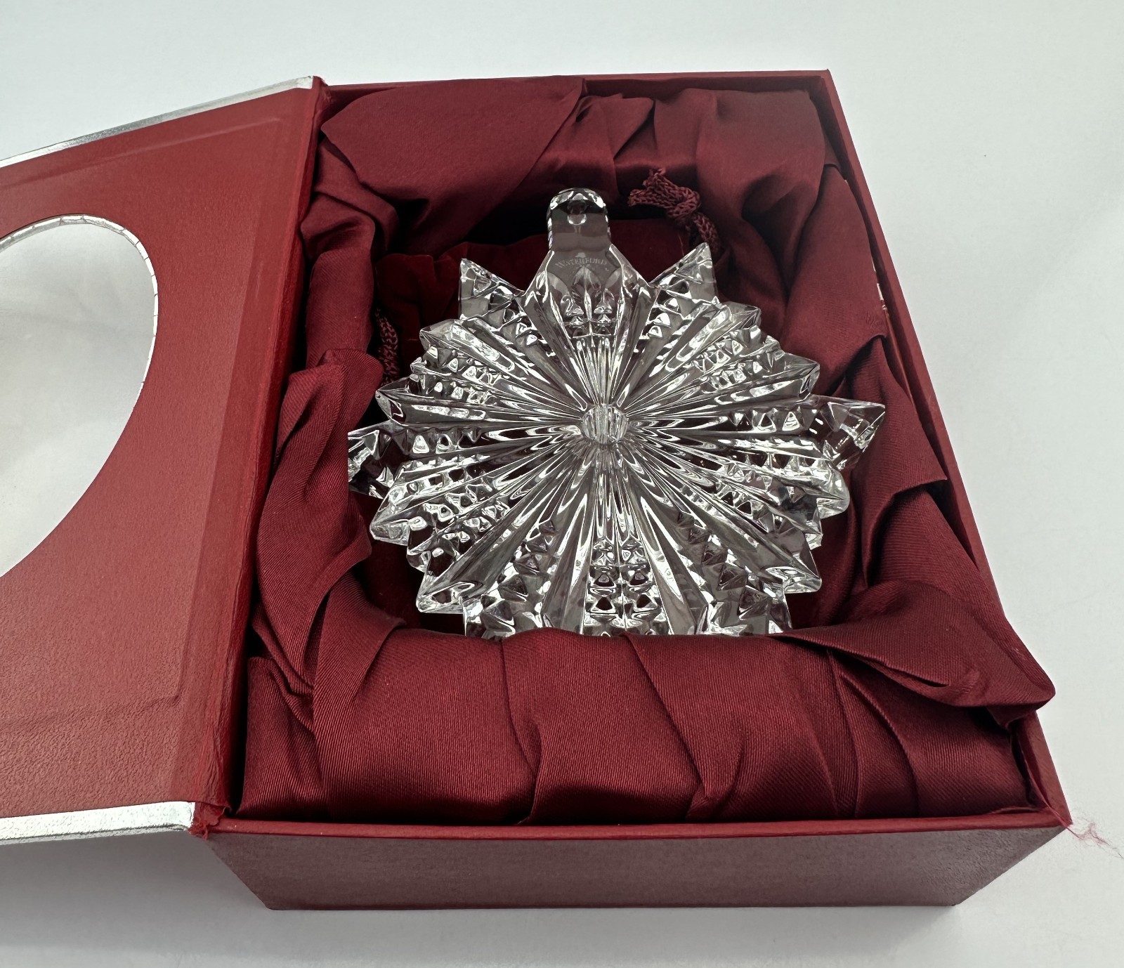 WATERFORD 2012 Snow Crystal Ornament with Enhancer #156410 Boxed