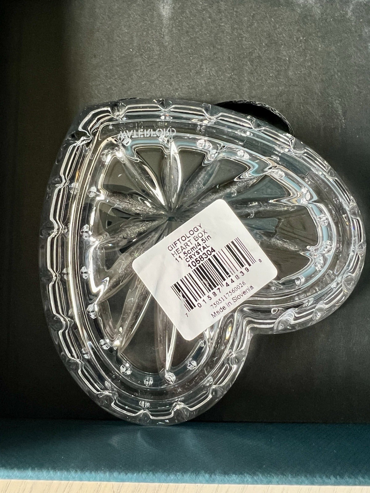 ❤️ Recent Version Waterford Crystal Heart Shaped Trinket Box with Lid
