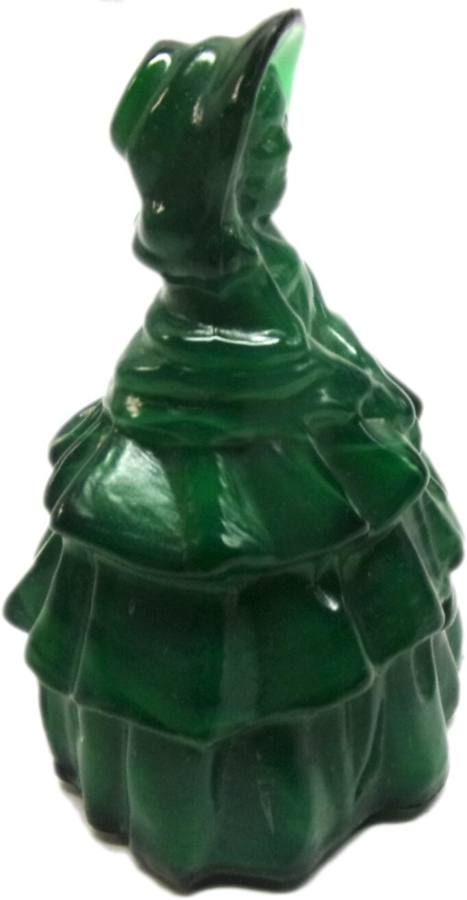 BOYD Glass “Louise” Colonial Lady Figurine – Furr Green – Nice