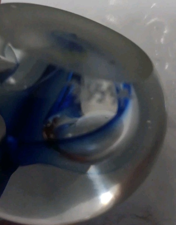 Signed Art Glass Paperweight Tabletop Sculpture Small