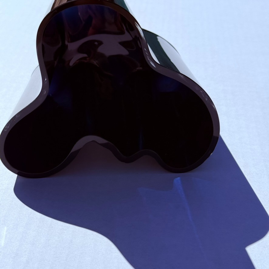 Alvar Aalto Iittala Savoy Vase Dark Cobalt Blue 4.75″ Signed Finland Rare