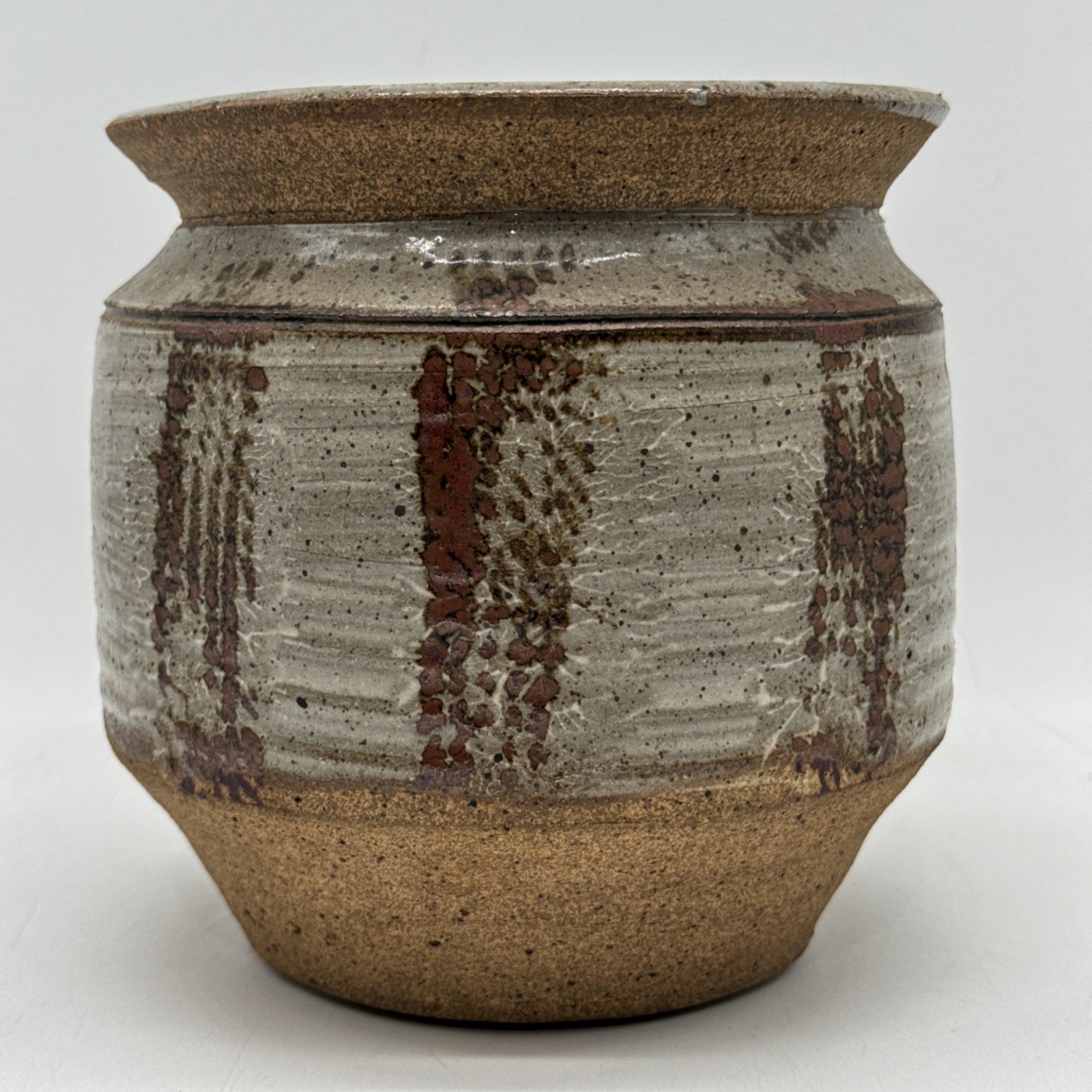 1970s MCM Vintage Studio Pottery Vase By William Sage