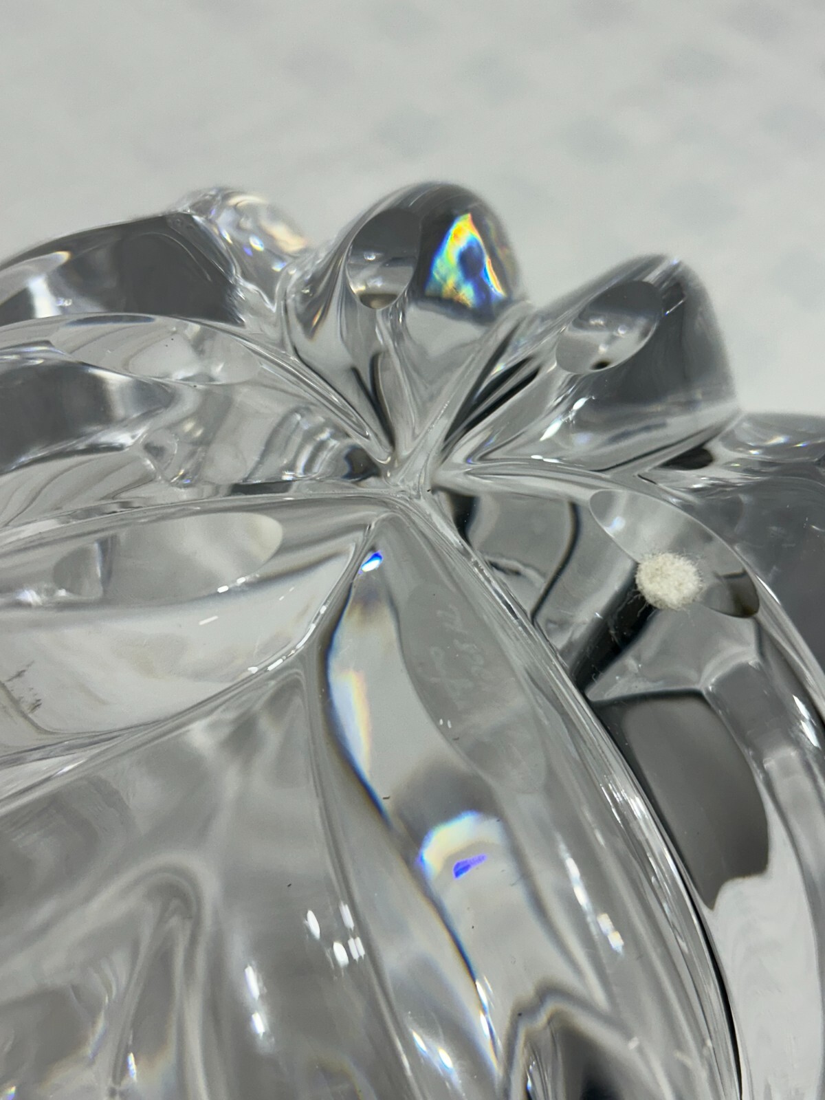 EXQUISITE ORREFORS CRYSTAL CENTERPIECE BOWL SIGNED & NUMBERED BY LARS HELLSTEN