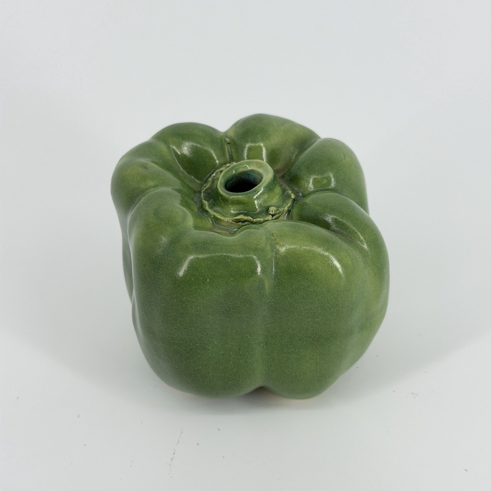 2000 Patricia Garrett Studio Pottery Great Impressions BELL PEPPER Bud Vase Food
