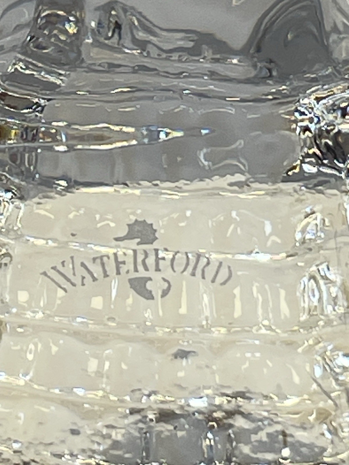 Waterford Crystal Alligator Paperweight Figurine 5” -Tip Of Tail Broken