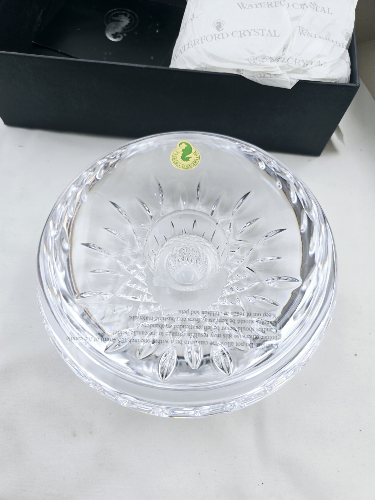 Waterford Lismore Essence Votive Candle Holder 6” New