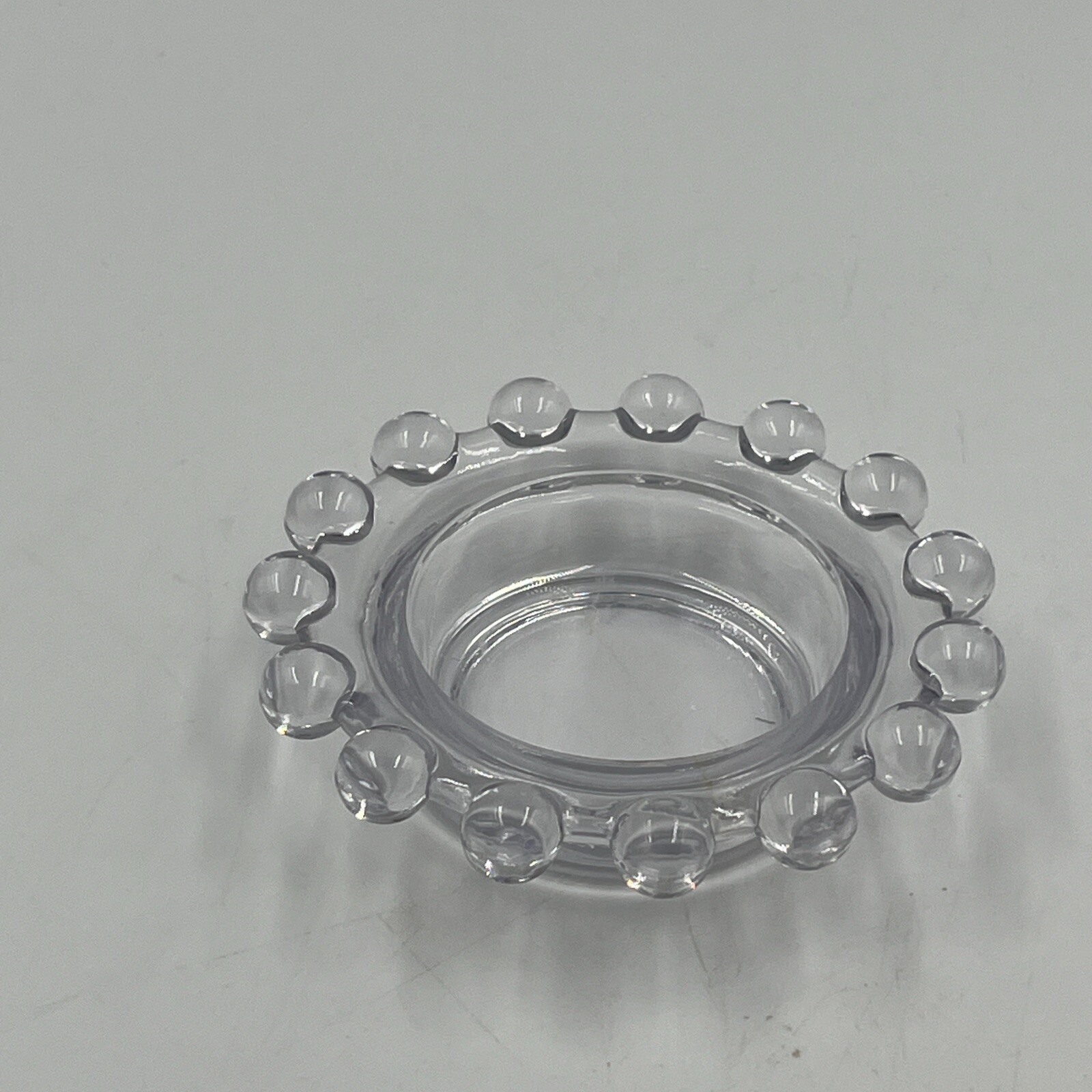 Vintage Candlewick Imperial Glass Clear Ashtray/Trinket Dish