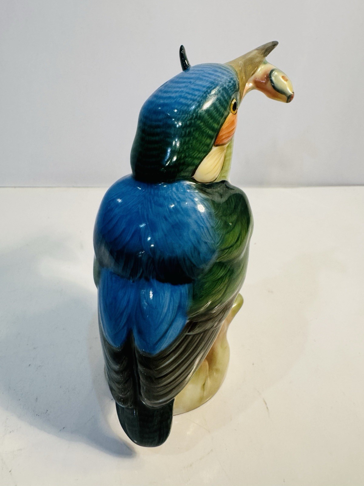 Herend Naturalistic Kingfisher w/Fish In Mouth Hand Painted Perfect! Retail $530