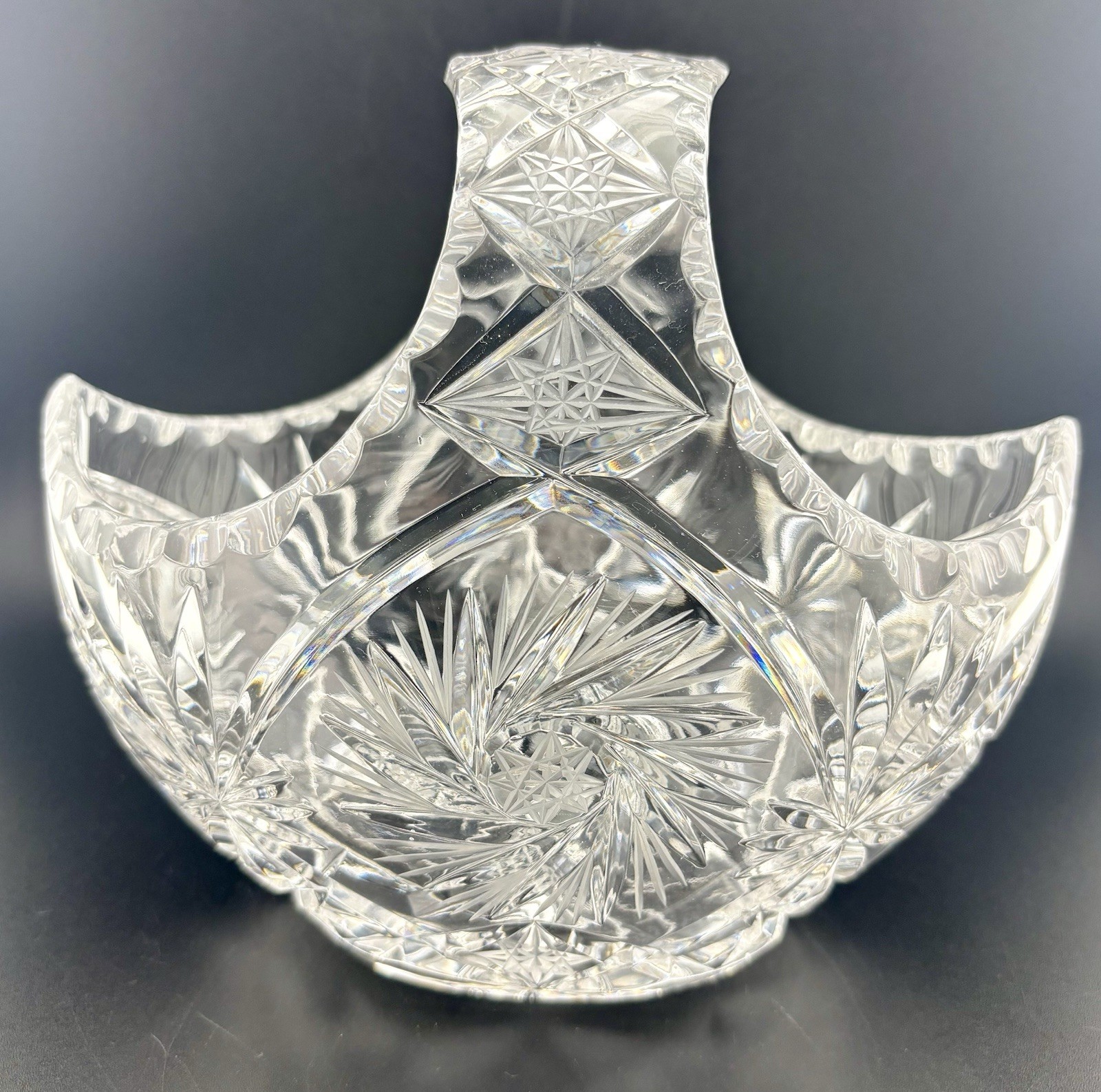 Hand-Cut Lead Crystal Basket