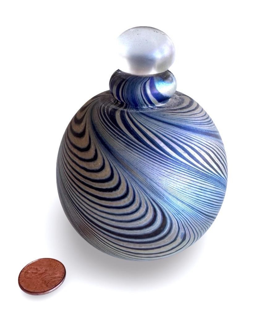 Vintage 1987 Brian Maytum Studio Art Glass Perfume Bottle
