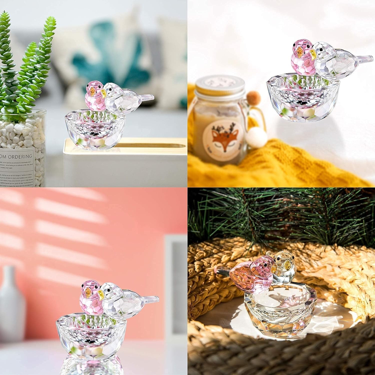 NEW Crystal 2024 Crystal Bird Figurine Collectible Art Glass Home Deco
