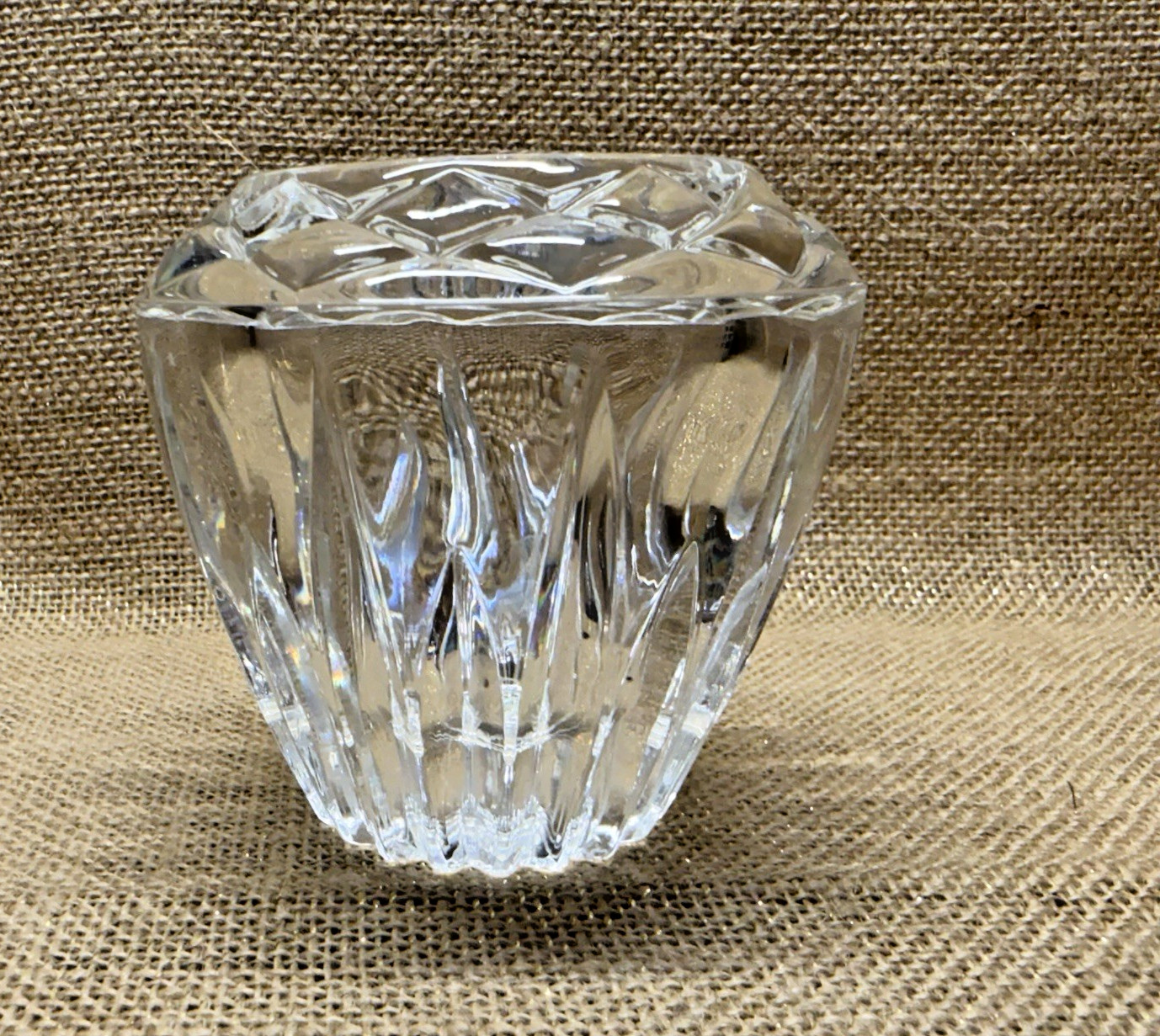 Vintage Princess House Heritage Lead Crystal Votive Candle Holder-Made in France