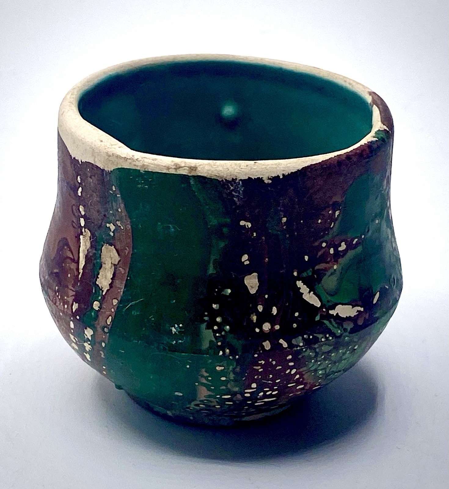 Rare Early Fine VTG Nemadji Swirl Mini Pot Garden of the Gods Pottery Colorado