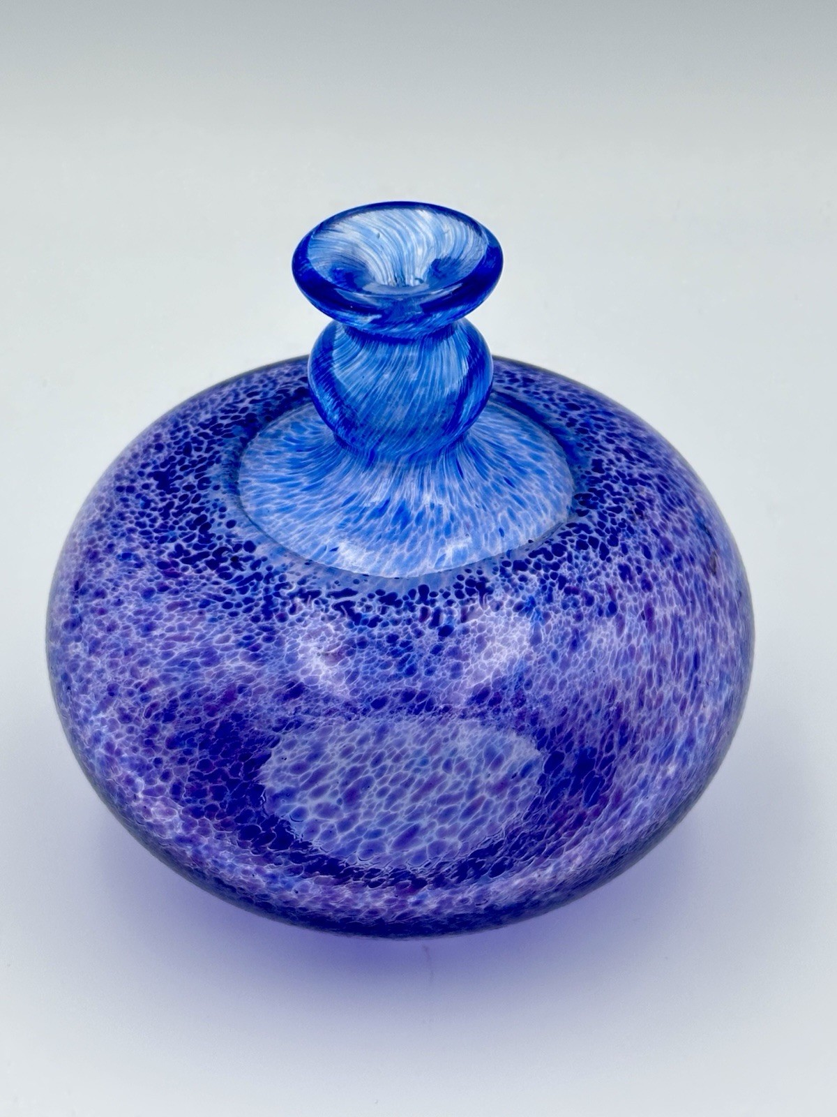 Kosta Boda Bertil Vallien Antikva Swedish Bottle Bud Vase Signed