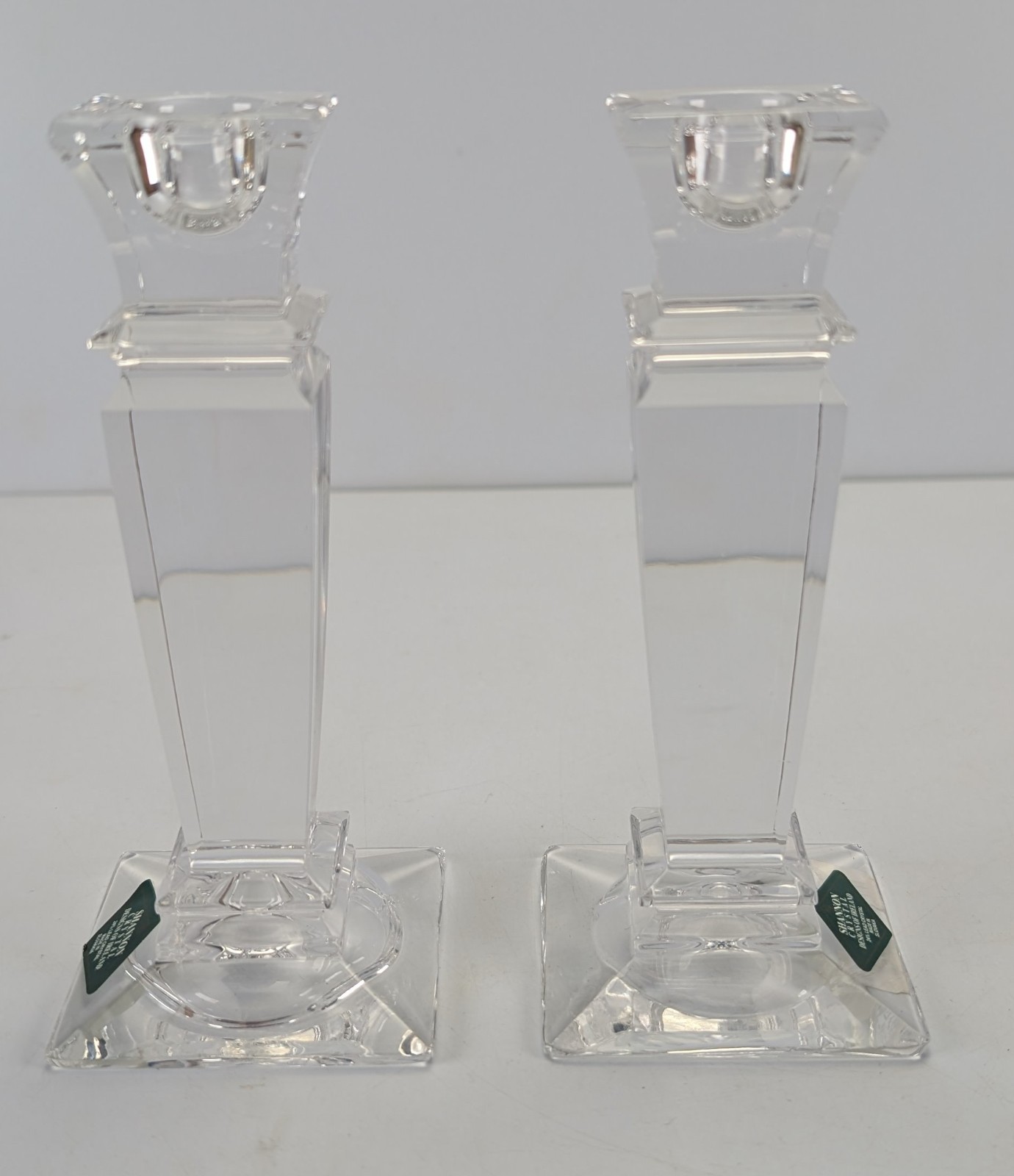 Shannon Godinger Lead Crystal Empire Candlesticks Design Of Ireland Slovakia