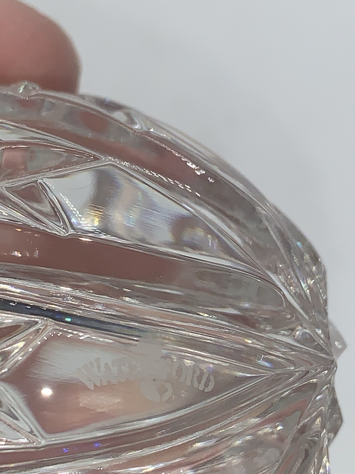 1999 Waterford Crystal EGG Paperweight No Base 3 1/4″