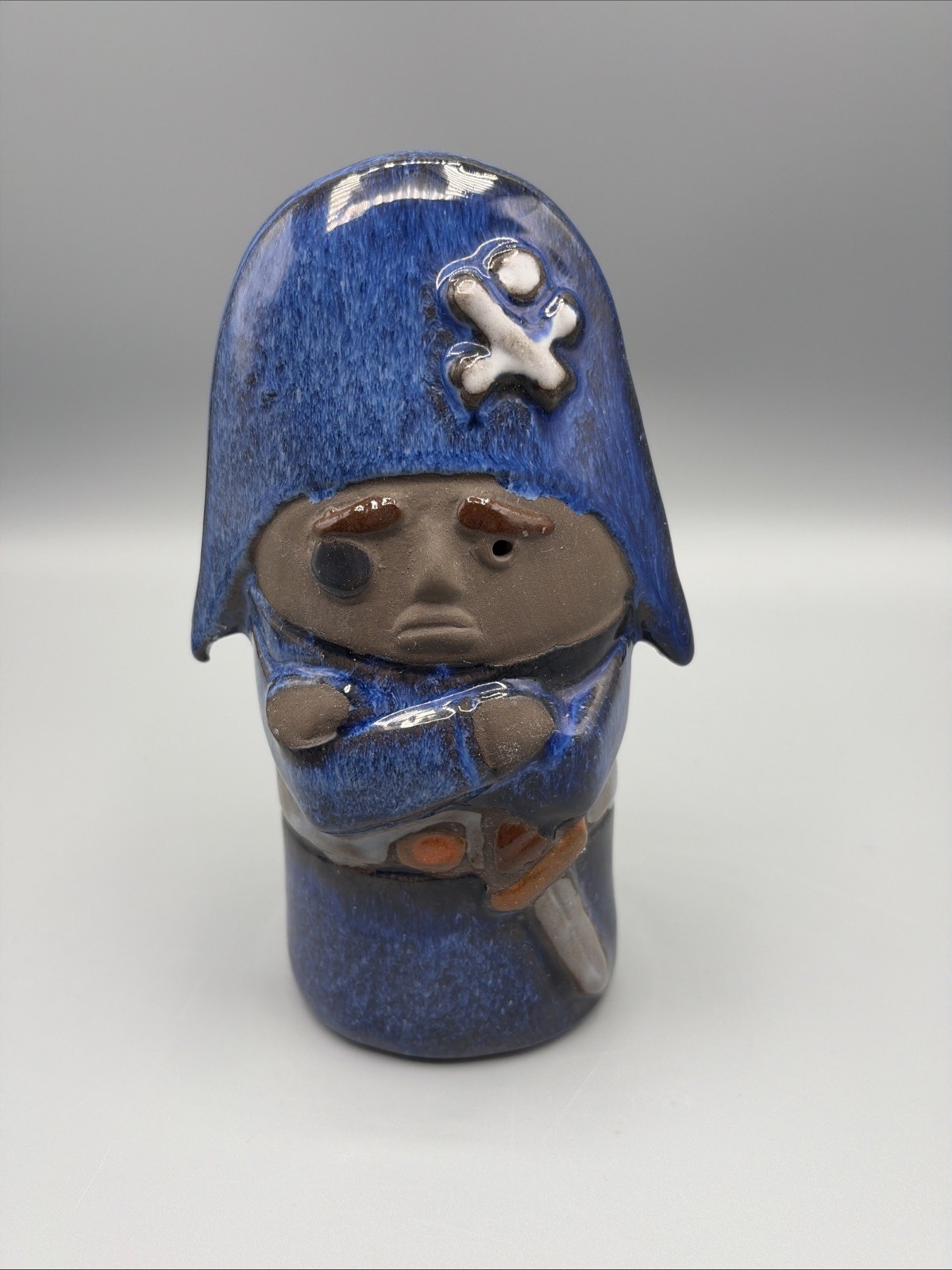 JIE Gantofta Sweden Design by Elsi Bourelius Art Pottery Pirate Figure See Video