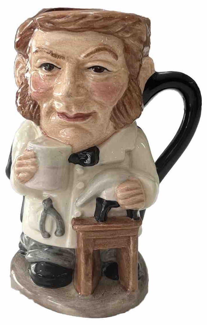 RARE Royal Doulton Dr Jekyll and Mr Hyde D7024 Double Sided Character Jug + BOX