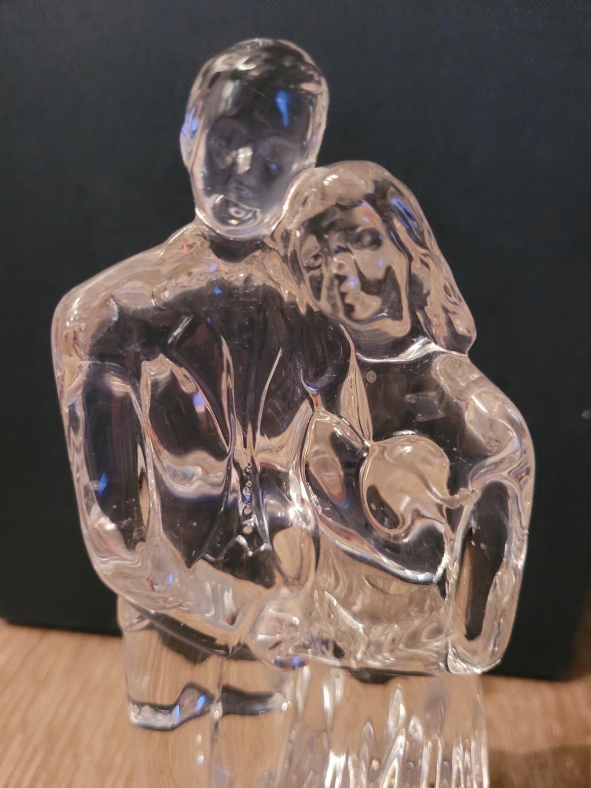 Waterford Crystal WEDDING COUPLE- Bride & Groom – 7.25″ Tall Excllent Condition