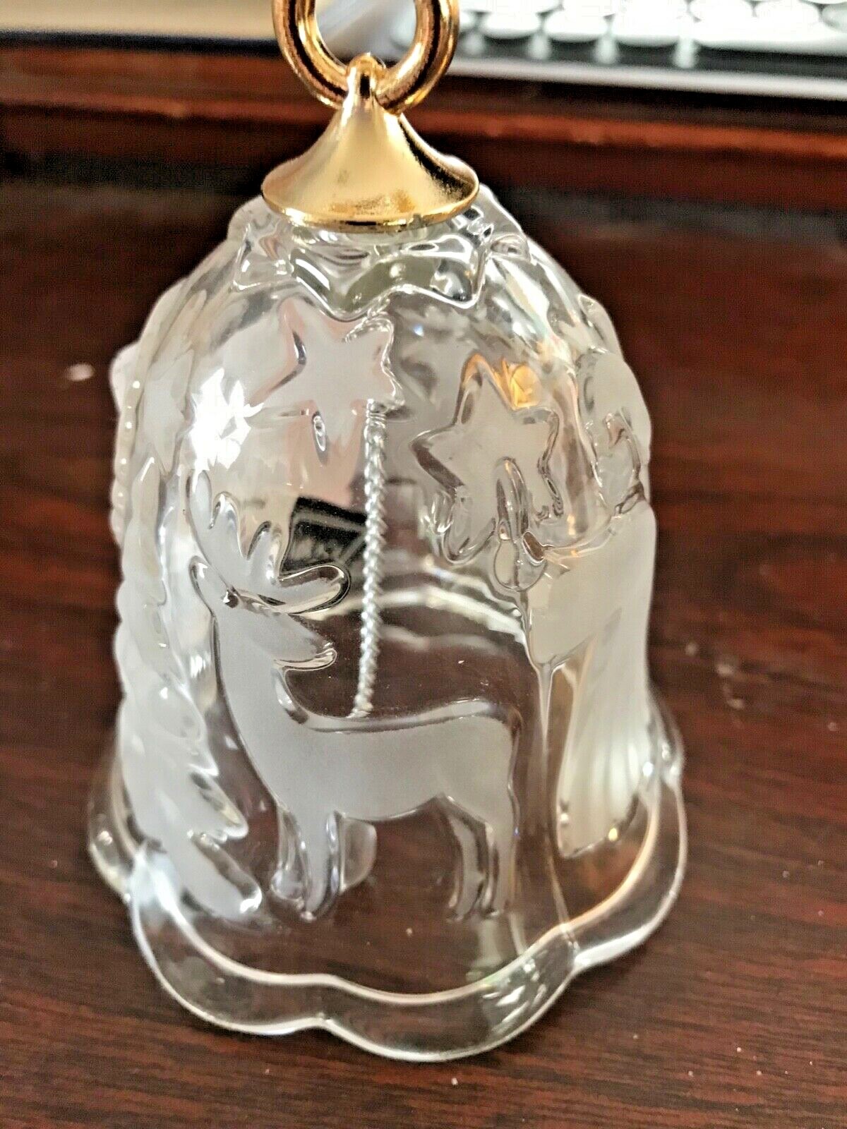 Mikasa German Crystal “Holiday Lights” bell by Walther-Glas