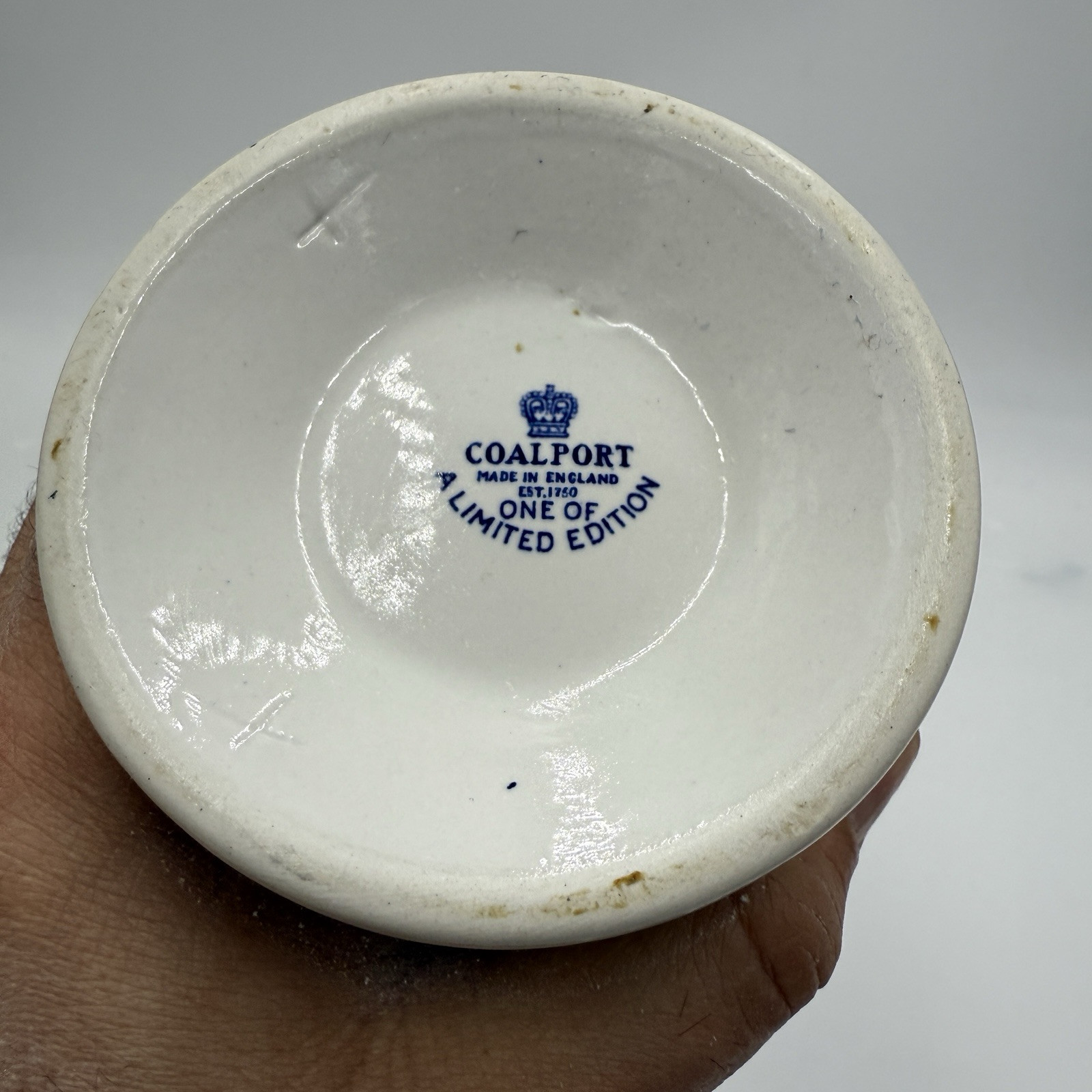 Coalport England Porcelain Blue & White Blue Onion Vase 10” Limited Edition