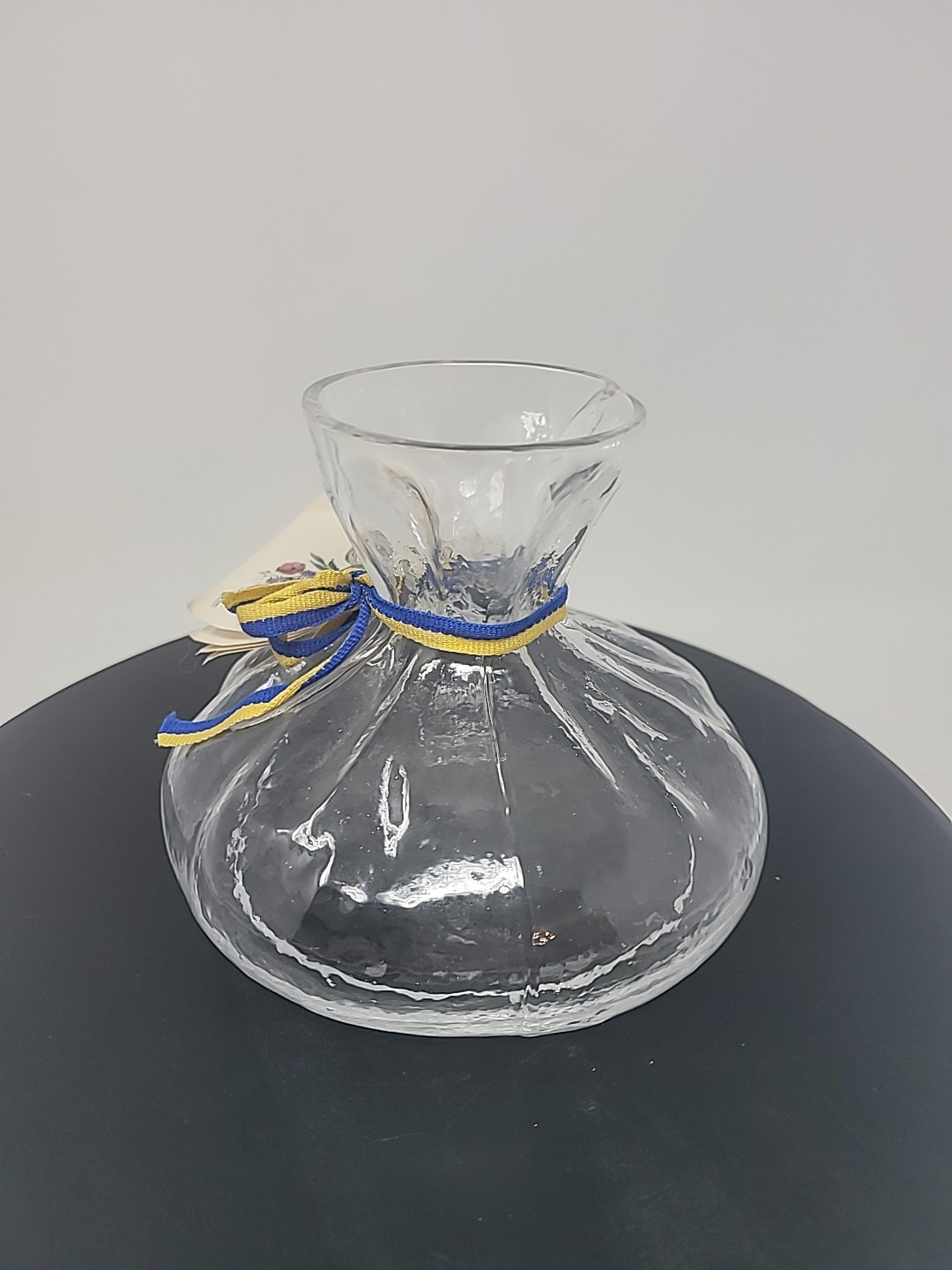 SEA of Sweden Flower Bouquet Glass Vase 4.5″h by Rune Strand With tags Sticker