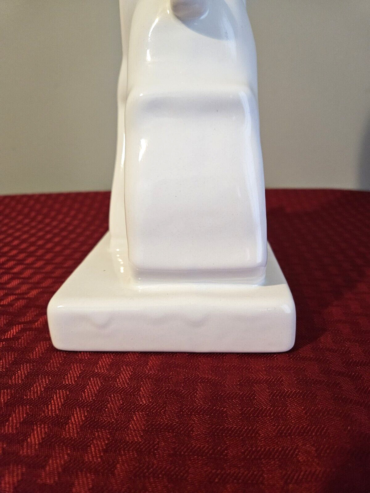 VTG Haeger Giraffes Statue Mother & Calf 1990 White Art Pottery