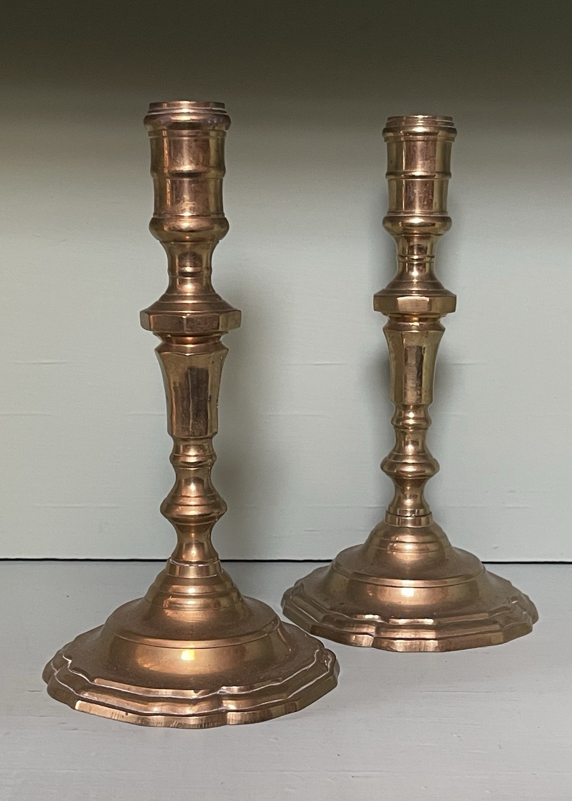 Pair of Vintage Brass Candlesticks Decorative Collectible Metalware Home Decor