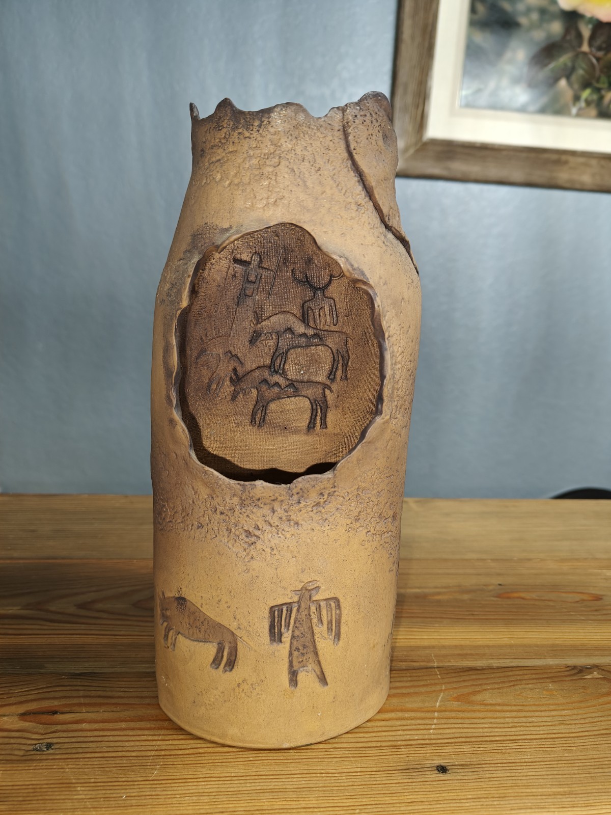 Lan Spurgers & J.H. Boone 1999 Art Pottery Sculpture Candle Chimney Luminary