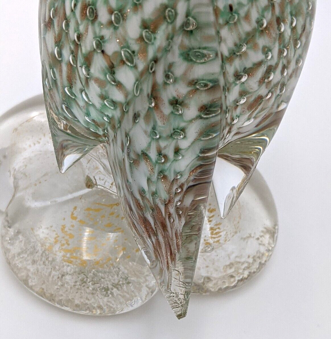 MCM Murano AVeM Duck with Controlled Bubbles/Aventurine