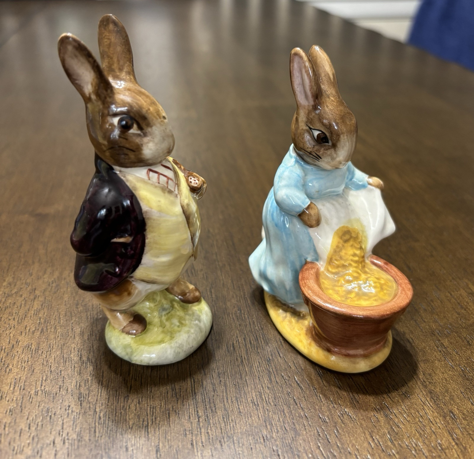 BESWICK England BEATRIX POTTER BENJAMIN BUNNY Cecily Parsley FIGURINE Free Ship