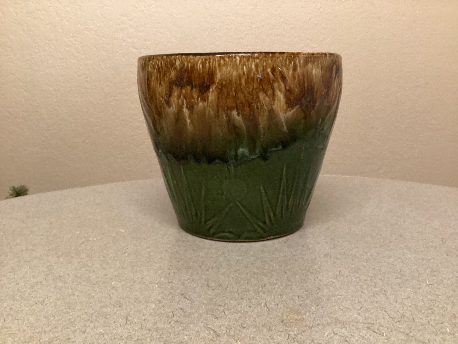 JARDINIERE FLOWER POT PLANTER! Vintage ROBINSON RANSBOTTOM art pottery: 7 x 81/4