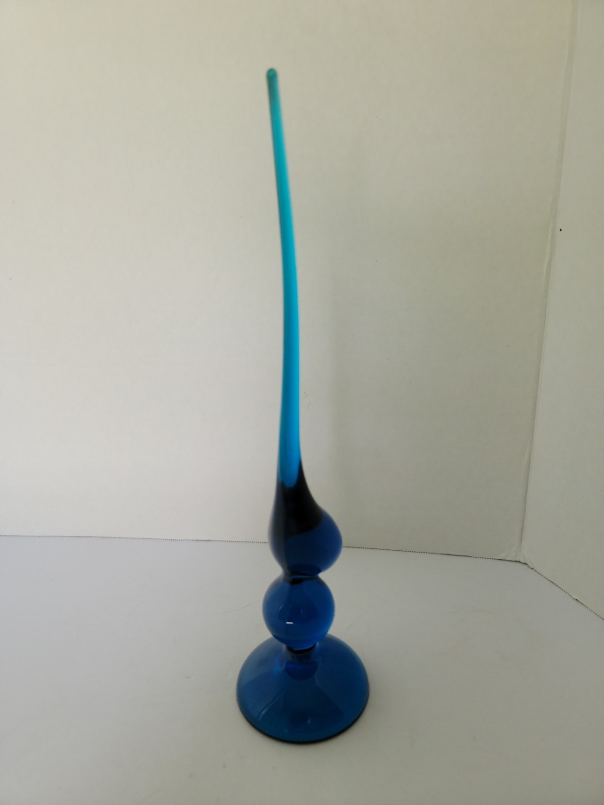 Vintage Viking Glass Epic Line Bluenique Long-Tailed Bird