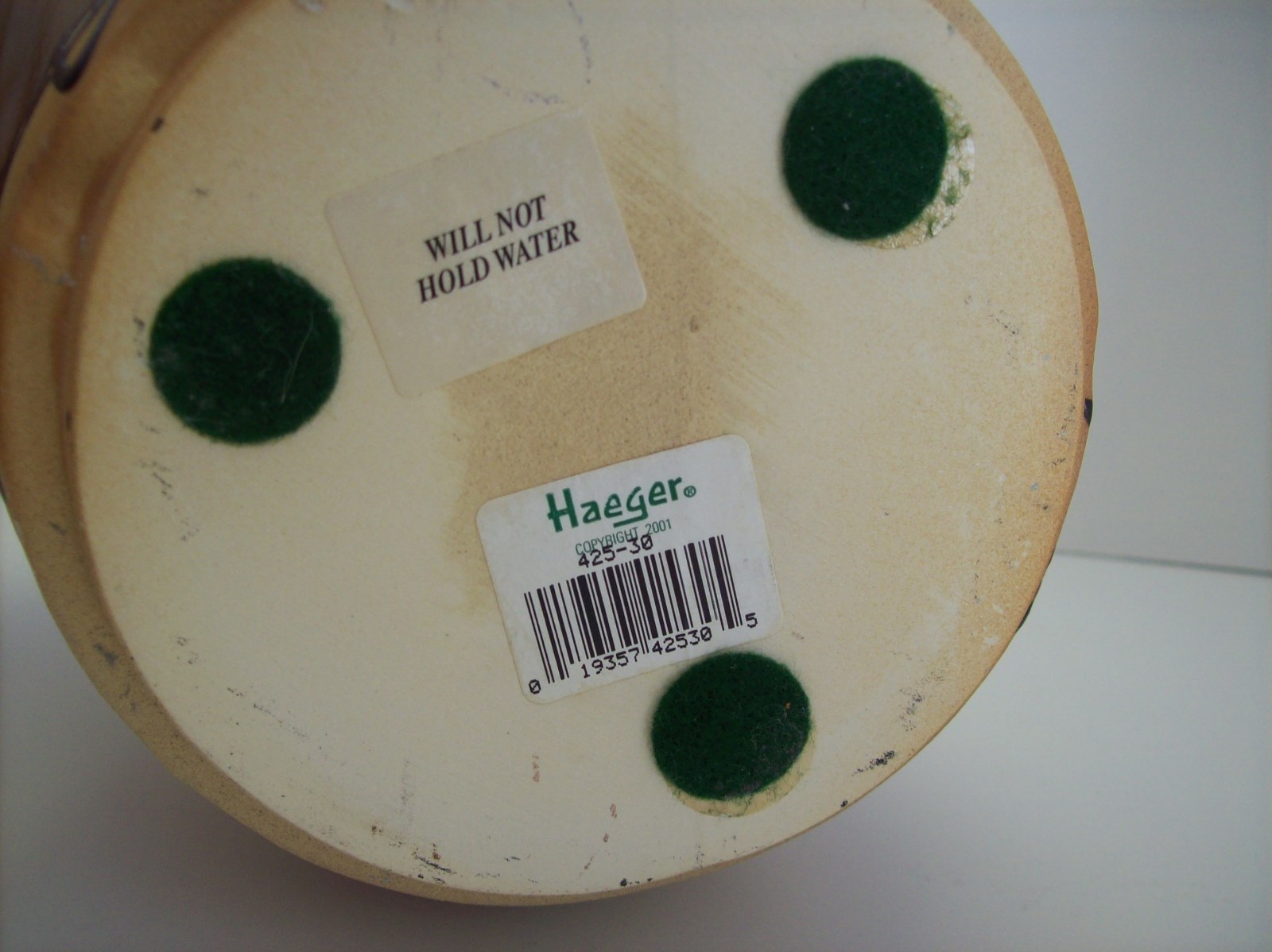 RARE Haeger Unglazed Decorative Pottery Vase 6″ T x 4″ W