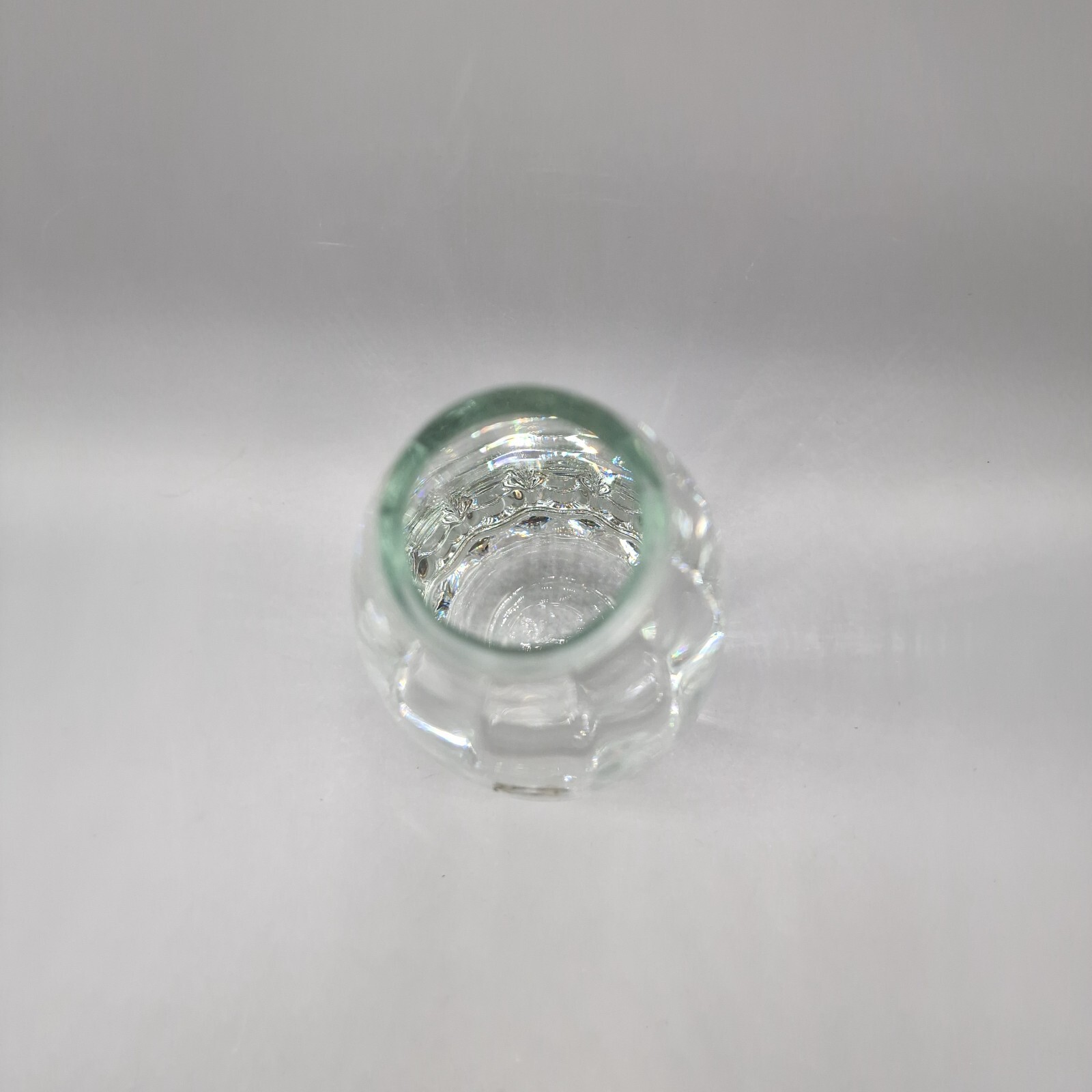 Vintage Dansk Bouquet Clear Glass Vase 9.25″ Tall, Made in Romania
