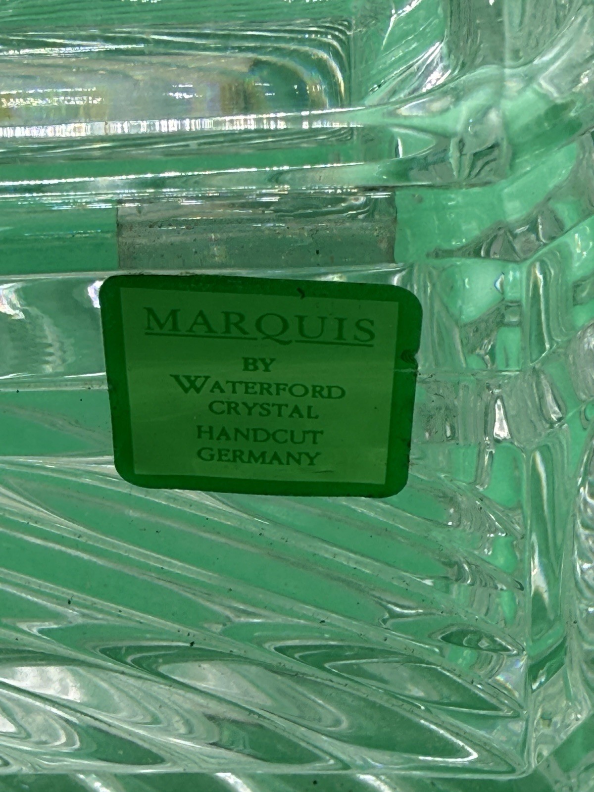 Marquis By Waterford Crystal Square Trinket box With Lid