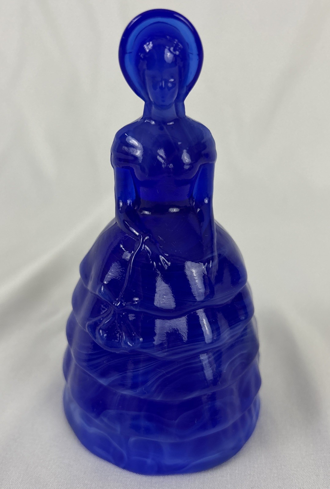 Vtg Summit Art Glass Melanie Southern Belle 1981 “Mystic Wind Song” Cobalt Blue