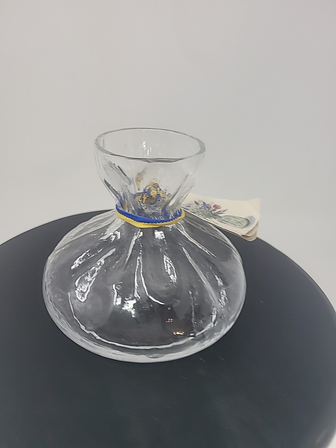 SEA of Sweden Flower Bouquet Glass Vase 4.5″h by Rune Strand With tags Sticker