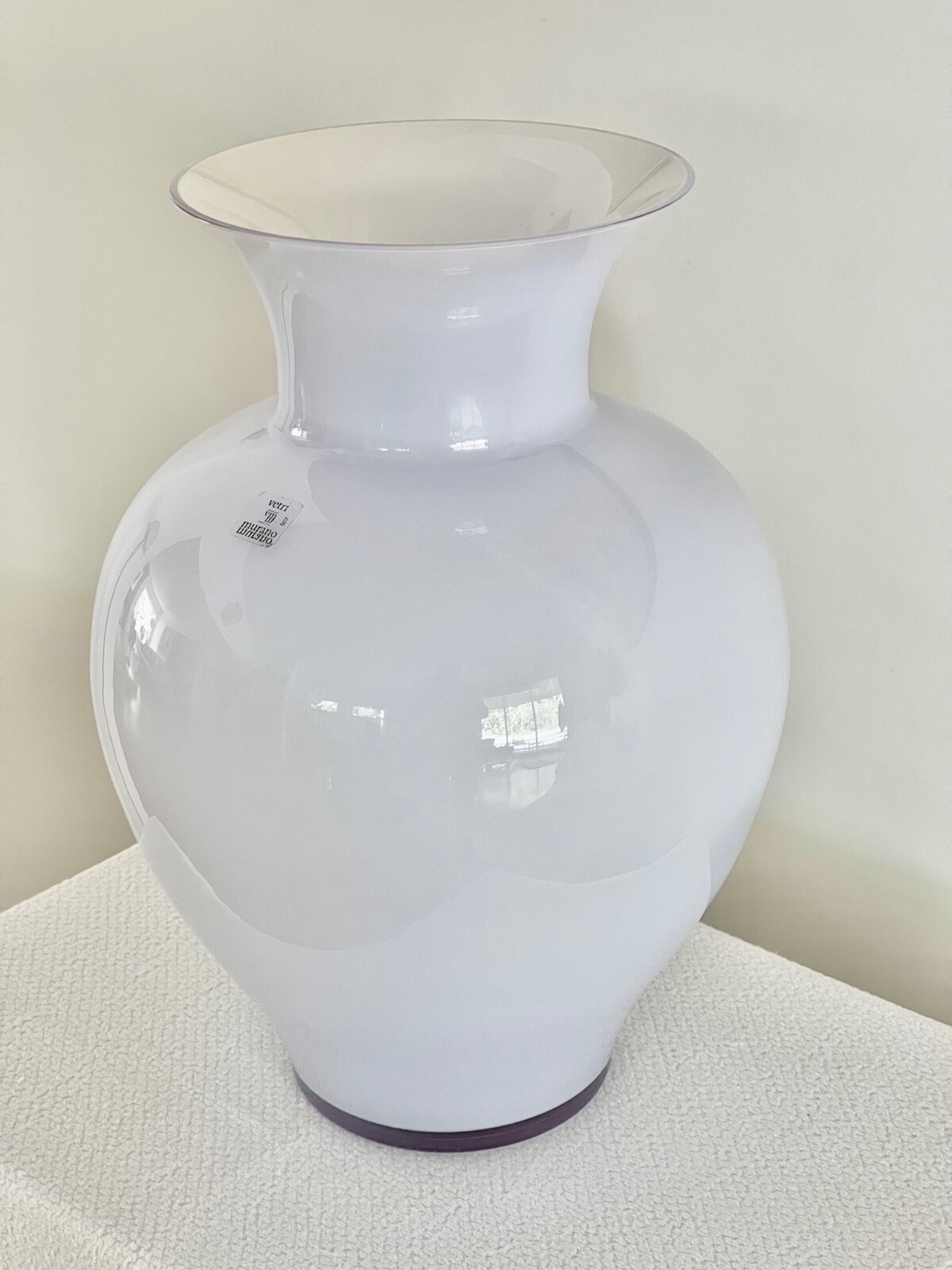 Vintage BAROVIER & TOSO Large Signed Murano Glass Vase H15.5″